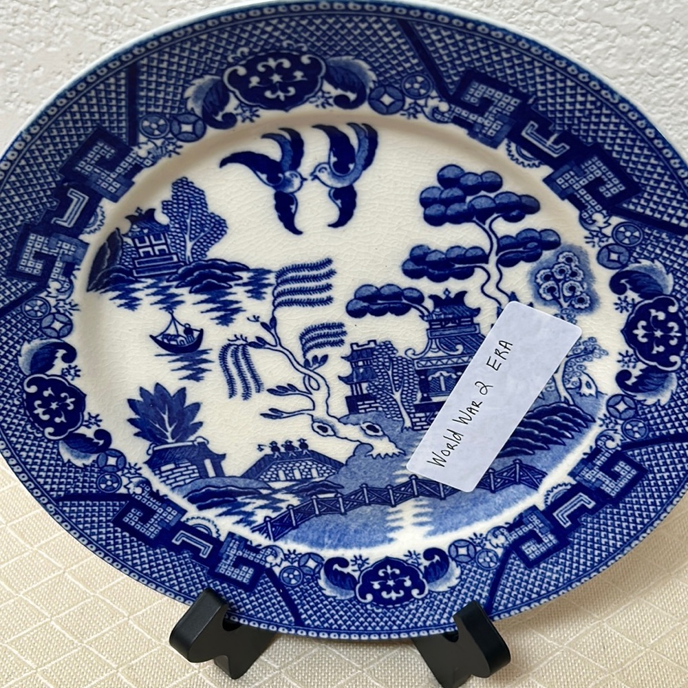 Blue Willow China World War II Era